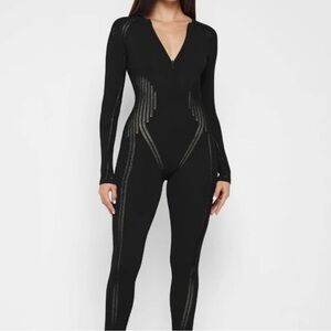 Black Long Sleeve Jumpsuit